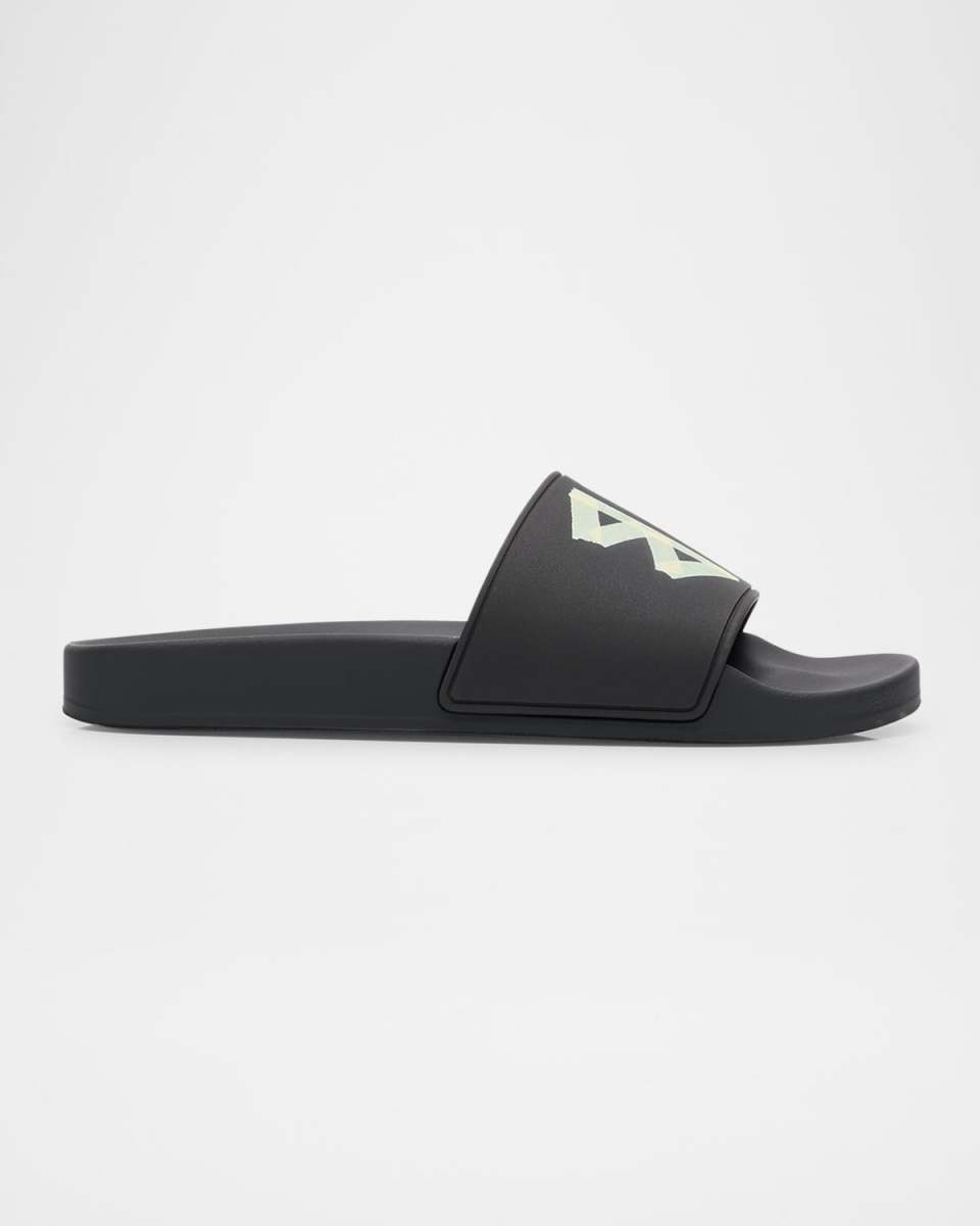 BB Tape Logo Pool Slide Sandals